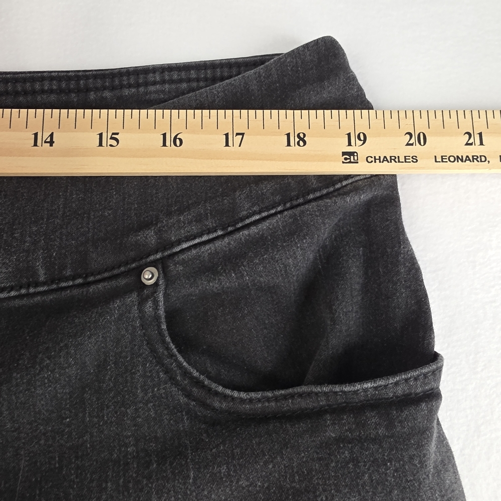 The Pioneer Woman Size 16 XL Black Embroidered Bootcut Pull-On Jeans 3342-CB - Picture 9 of 16